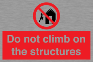 PA7717: Do not climb on the structures