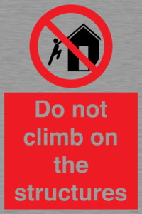 PA7717: Do not climb on the structures