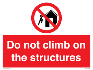 PA7717: Do not climb on the structures