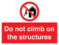 PA7717: Do not climb on the structures