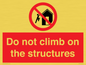 PA7717: Do not climb on the structures