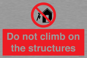 PA7717: Do not climb on the structures
