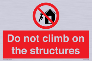 PA7717: Do not climb on the structures