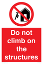 PA7717: Do not climb on the structures