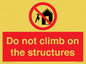 PA7717: Do not climb on the structures
