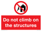PA7717: Do not climb on the structures