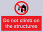 PA7717: Do not climb on the structures