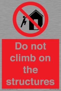 PA7717: Do not climb on the structures