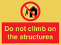 PA7717: Do not climb on the structures