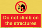 PA7717: Do not climb on the structures