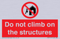 PA7717: Do not climb on the structures