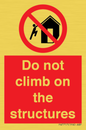 PA7717: Do not climb on the structures