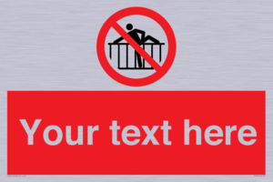 PA7725: Custom prohibition do not cross barrier