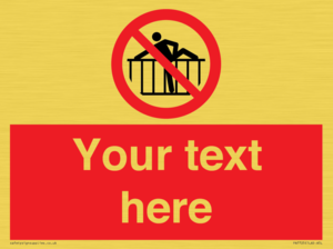 PA7725: Custom prohibition do not cross barrier