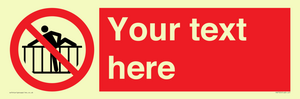 PA7725: Custom prohibition do not cross barrier