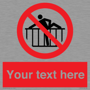 PA7725: Custom prohibition do not cross barrier