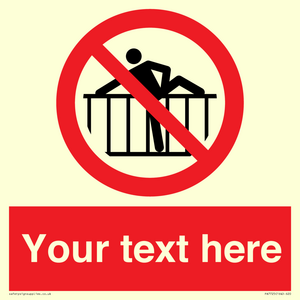 PA7725: Custom prohibition do not cross barrier