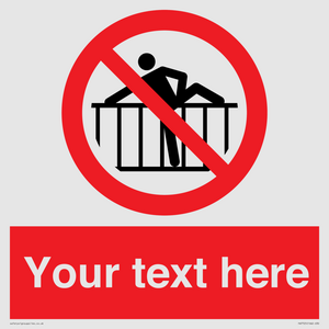 PA7725: Custom prohibition do not cross barrier