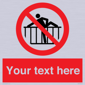 PA7725: Custom prohibition do not cross barrier