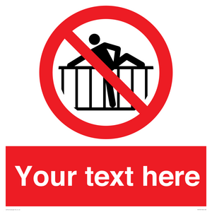 PA7725: Custom prohibition do not cross barrier