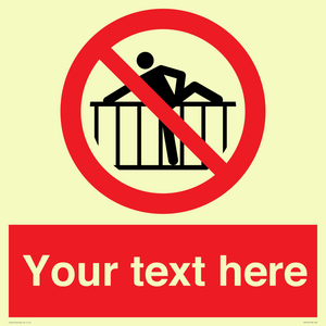 PA7725: Custom prohibition do not cross barrier