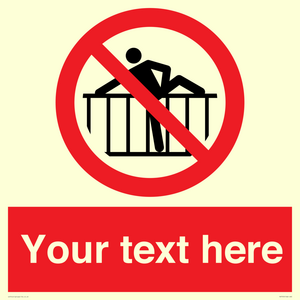 PA7725: Custom prohibition do not cross barrier