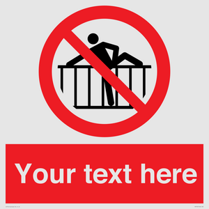 PA7725: Custom prohibition do not cross barrier