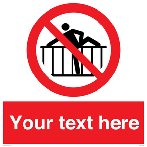 PA7725: Custom prohibition do not cross barrier