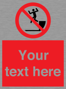 PA7726: Custom prohibition no jumping down – Viking Signs