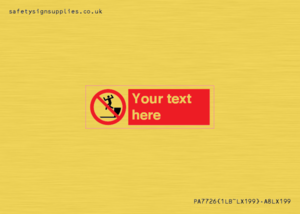 PA7726: Custom prohibition no jumping down