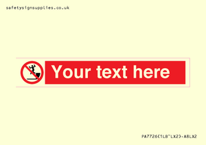 PA7726: Custom prohibition no jumping down