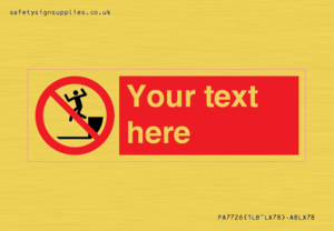 PA7726: Custom prohibition no jumping down