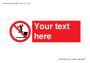 PA7726: Custom prohibition no jumping down