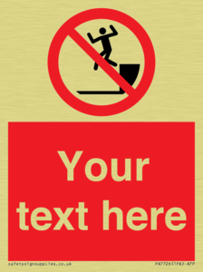 PA7726: Custom prohibition no jumping down