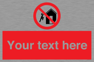 PA7727: Custom prohibition do not climb on structures