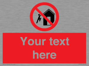 PA7727: Custom prohibition do not climb on structures