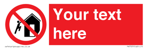 PA7727: Custom prohibition do not climb on structures