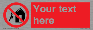 PA7727: Custom prohibition do not climb on structures