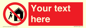 PA7727: Custom prohibition do not climb on structures
