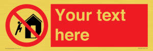 PA7727: Custom prohibition do not climb on structures