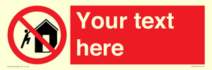 PA7727: Custom prohibition do not climb on structures