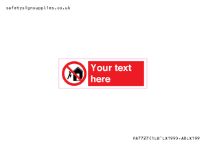 PA7727: Custom prohibition do not climb on structures