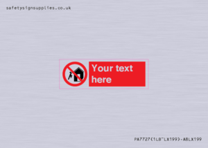 PA7727: Custom prohibition do not climb on structures