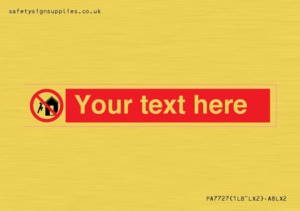 PA7727: Custom prohibition do not climb on structures