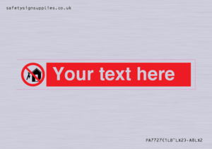 PA7727: Custom prohibition do not climb on structures