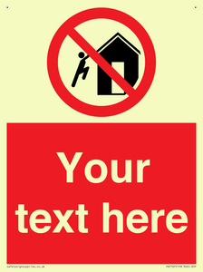 PA7727: Custom prohibition do not climb on structures
