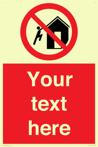 PA7727: Custom prohibition do not climb on structures