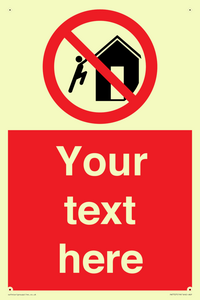 PA7727: Custom prohibition do not climb on structures