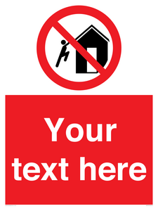 PA7727: Custom prohibition do not climb on structures