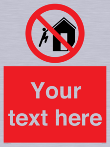 PA7727: Custom prohibition do not climb on structures